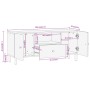 Massives Mangoholz-TV-Möbel 105x33x46 cm von , TV-Möbel - Ref: Foro24-356905, Preis: 89,08 €, Rabatt: %