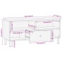 Massives TV-Möbel aus Mangoholz, 100x33x46 cm. von , TV-Möbel - Ref: Foro24-356907, Preis: 69,45 €, Rabatt: %