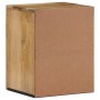Armario de baño de pared madera maciza de mango 38x33x48 cm