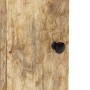 Armario de baño de pared madera maciza de mango 38x33x48 cm