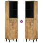Mueble de baño madera maciza de mango 38x33x160 cm de , Tocadores de baño - Ref: Foro24-356913, Precio: 187,93 €, Descuento: %