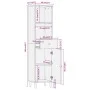Mueble de baño madera maciza de mango 38x33x160 cm de , Tocadores de baño - Ref: Foro24-356913, Precio: 187,93 €, Descuento: %