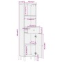 Mueble de baño madera maciza de mango 38x33x160 cm by , bathroom vanities - Ref: Foro24-356913, Price: 191,70 €, Discount: %
