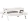 Mesa de pícnic con arenero de niños madera maciza pino blanco by , Garden tables - Ref: Foro24-832593, Price: 105,14 €, Disco...