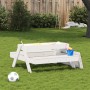 Picknicktisch mit Sandkasten für Kinder aus massivem Kiefernholz in Weiß. von , Gartentische - Ref: Foro24-832593, Preis: 106...