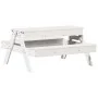 Mesa de pícnic con arenero de niños madera maciza pino blanco by , Garden tables - Ref: Foro24-832593, Price: 105,14 €, Disco...