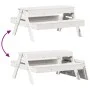 Mesa de pícnic con arenero de niños madera maciza pino blanco by , Garden tables - Ref: Foro24-832593, Price: 105,14 €, Disco...