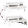 Mesa de pícnic con arenero de niños madera maciza pino blanco by , Garden tables - Ref: Foro24-832593, Price: 106,48 €, Disco...