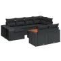 Set de sofás de jardín 11 pzas y cojines ratán sintético negro by , Modular outdoor sofas - Ref: Foro24-3261305, Price: 626,2...