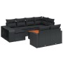 Set de sofás de jardín 11 pzas y cojines ratán sintético negro by , Modular outdoor sofas - Ref: Foro24-3261305, Price: 622,1...