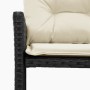 L-förmiges Gartensofa mit Tisch und schwarzen PE-Rattan-Kissen von , Outdoor-Sofas - Ref: Foro24-365571, Preis: 205,58 €, Rab...