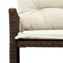 Sofá de jardín en forma de L con mesa y cojines ratán PE marrón by , Outdoor sofas - Ref: Foro24-365573, Price: 225,75 €, Dis...
