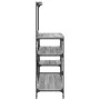 Estantería de cocina madera ingeniería metal gris 90x40x132 cm by , Kitchen utensil containers - Ref: Foro24-845419, Price: 8...
