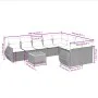 Gartensofa-Set, 10-teilig, mit grauen Polstern aus synthetischem Rattan von , Gartensets - Ref: Foro24-3257495, Preis: 615,89...