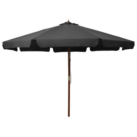 Garden umbrella with anthracite gray wooden pole 330 cm by vidaXL, Umbrellas - Ref: Foro24-47214, Price: 108,86 €, Discount: %