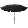 Garden umbrella with anthracite gray wooden pole 330 cm by vidaXL, Umbrellas - Ref: Foro24-47214, Price: 108,86 €, Discount: %