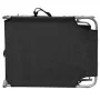 Folding sun lounger with black aluminum awning by vidaXL, Loungers - Ref: Foro24-47770, Price: 59,92 €, Discount: %