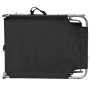 Tumbona plegable con toldo de aluminio negra de vidaXL, Tumbonas - Ref: Foro24-47770, Precio: 58,90 €, Descuento: %