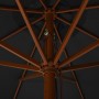 Garden umbrella with anthracite gray wooden pole 330 cm by vidaXL, Umbrellas - Ref: Foro24-47214, Price: 108,86 €, Discount: %