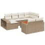 Set de sofás de jardín 11pzas con cojines ratán sintético beige by , Garden sets - Ref: Foro24-3228918, Price: 612,13 €, Disc...