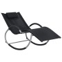 Lounger with black textilene pillow by vidaXL, Loungers - Ref: Foro24-47788, Price: 112,55 €, Discount: %