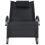 Lounger with black textilene pillow by vidaXL, Loungers - Ref: Foro24-47788, Price: 112,55 €, Discount: %