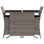 Sillas y mesita de jardín con cojines 3 piezas ratán PE gris by , Garden sets - Ref: Foro24-365119, Price: 200,65 €, Discount: %