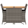 Sillas y mesita de jardín con cojines 3 piezas ratán PE gris by , Garden sets - Ref: Foro24-365125, Price: 196,61 €, Discount: %