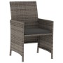 Gartenstühle und Tischchen mit Kissen, 3-teilig, graues PE-Rattan von , Gartensets - Ref: Foro24-365125, Preis: 196,61 €, Rab...