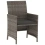 Sillas y mesita de jardín con cojines 3 piezas ratán PE gris de , Conjuntos de jardín - Ref: Foro24-365125, Precio: 200,38 €,...