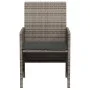 Sillas y mesita de jardín con cojines 3 piezas ratán PE gris by , Garden sets - Ref: Foro24-365119, Price: 200,65 €, Discount: %