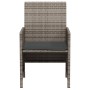 Sillas y mesita de jardín con cojines 3 piezas ratán PE gris by , Garden sets - Ref: Foro24-365119, Price: 200,65 €, Discount: %