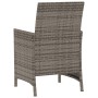 Sillas y mesita de jardín con cojines 3 piezas ratán PE gris by , Garden sets - Ref: Foro24-365125, Price: 196,61 €, Discount: %