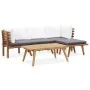 Juego de muebles de jardín 5 pzas madera maciza de acacia de vidaXL, Conjuntos de jardín - Ref: Foro24-46678, Precio: 336,45 ...