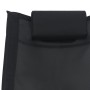 Lounger with black textilene pillow by vidaXL, Loungers - Ref: Foro24-47788, Price: 112,55 €, Discount: %