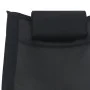 Lounger with black textilene pillow by vidaXL, Loungers - Ref: Foro24-47788, Price: 115,00 €, Discount: %