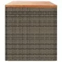 Aufbewahrungsbox für den Garten aus Akazienholz und grauem Rattan 220x50x54cm. von , Aufbewahrungsboxen für den Außenbereich ...