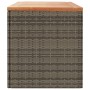 Aufbewahrungsbox für den Garten aus Akazienholz und grauem Rattan 220x50x54cm. von , Aufbewahrungsboxen für den Außenbereich ...