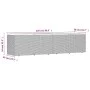 Aufbewahrungsbox für den Garten aus Akazienholz und grauem Rattan 220x50x54cm. von , Aufbewahrungsboxen für den Außenbereich ...