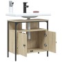 Waschbeckenunterschrank aus Sonoma-Eichenholz, 60x30x60 cm. von , Badezimmerwaschtische - Ref: Foro24-842437, Preis: 58,71 €,...