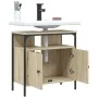 Waschbeckenunterschrank aus Sonoma-Eichenholz, 60x30x60 cm. von , Badezimmerwaschtische - Ref: Foro24-842437, Preis: 56,81 €,...