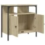 Waschbeckenunterschrank aus Sonoma-Eichenholz, 60x30x60 cm. von , Badezimmerwaschtische - Ref: Foro24-842437, Preis: 56,81 €,...