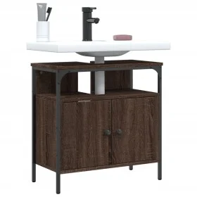Waschbeckenunterschrank aus braunem Eichenholz, 60x30x60 cm. von , Badezimmerwaschtische - Ref: Foro24-842440, Preis: 51,72 €...