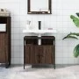 Armario lavabo baño madera ingeniería roble marrón 60x30x60 cm de , Tocadores de baño - Ref: Foro24-842440, Precio: 51,44 €, ...