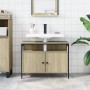Armario lavabo baño madera ingeniería roble Sonoma 80x30x60 cm de , Tocadores de baño - Ref: Foro24-842442, Precio: 73,80 €