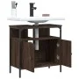 Armario lavabo baño madera ingeniería roble marrón 60x30x60 cm de , Tocadores de baño - Ref: Foro24-842440, Precio: 51,44 €, ...