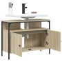Armario lavabo baño madera ingeniería roble Sonoma 80x30x60 cm by , bathroom vanities - Ref: Foro24-842442, Price: 73,89 €, D...