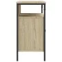 Armario lavabo baño madera ingeniería roble Sonoma 80x30x60 cm by , bathroom vanities - Ref: Foro24-842442, Price: 72,60 €, D...