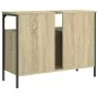Armario lavabo baño madera ingeniería roble Sonoma 80x30x60 cm by , bathroom vanities - Ref: Foro24-842442, Price: 72,60 €, D...