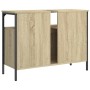 Armario lavabo baño madera ingeniería roble Sonoma 80x30x60 cm by , bathroom vanities - Ref: Foro24-842442, Price: 73,89 €, D...